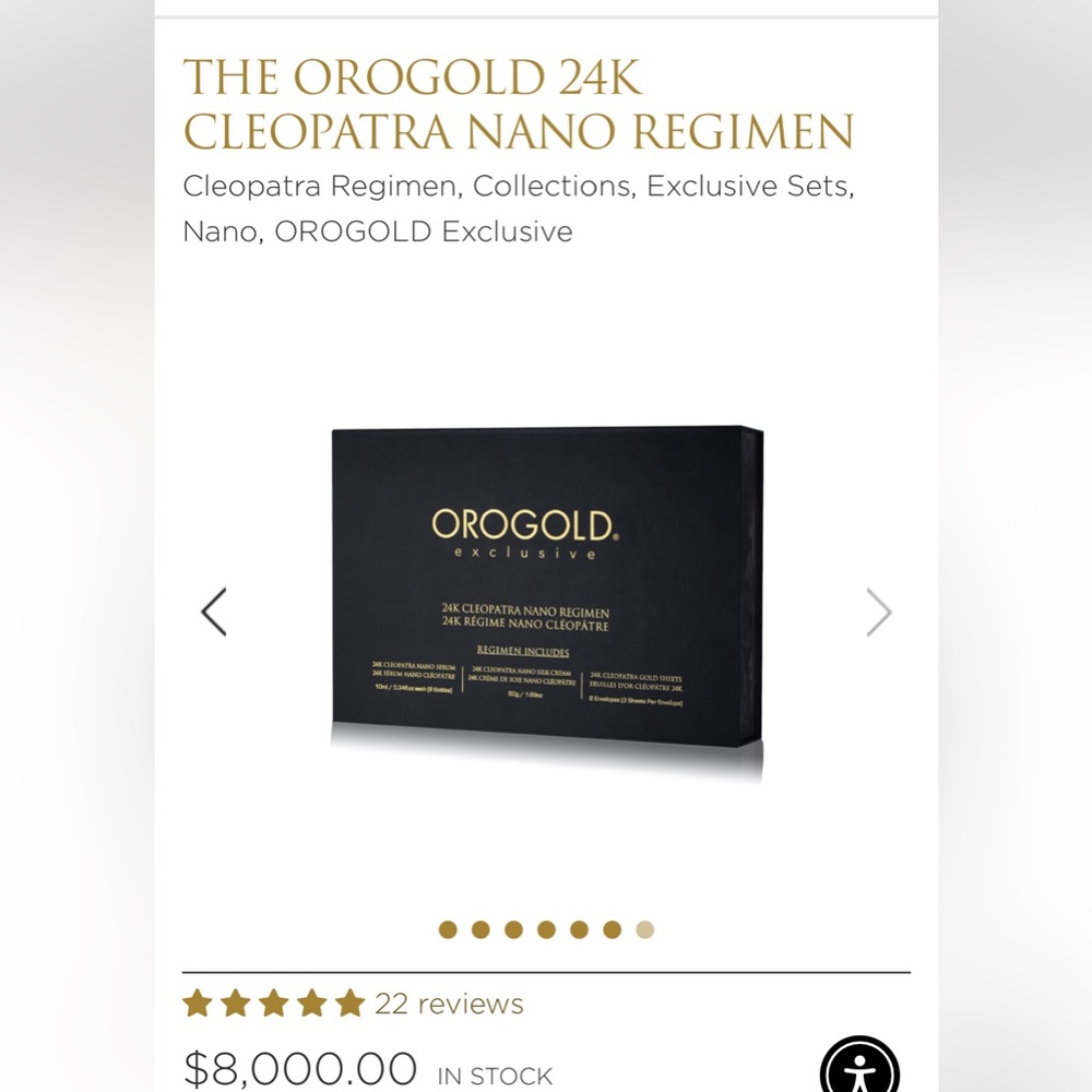 Orogold Cleopatra 24k Nano Regimen - Facial Kit
